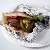 Indian Spiced Tri-Tip Tacos with Caraway Basmati Rice and Tangy Tomato Sauce