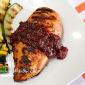 Chicken with Cherry Chipotle Sauce