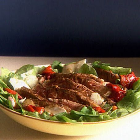 Seared Rib-Eye Steak with Arugula Salad