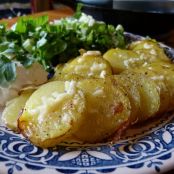 Baked Garlic Butter Potato Rounds Recipe