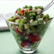 SHELL BEAN SALAD w/TOMS, CELERY & FETA