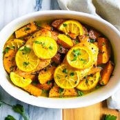 Charred Sweet Potatoes with Lemon Dressing