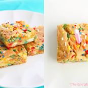 Cake Batter Blondies