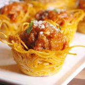 Spaghetti & Meatball Bites