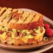 Breakfast Panini with Pecans, Cheddar and Sausage