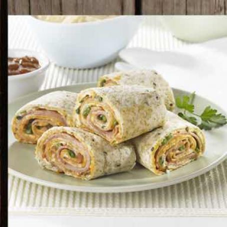 Baked Salsa Ham Roll-Ups