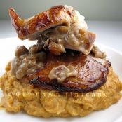 Bourbon-Vanilla Soaked Pork Loin with Spicy Pecan Gravy