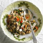 Bulgar Salad with Chickpeas, Feta, and Mint