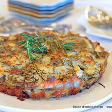 Potato Fennel Onion Tart