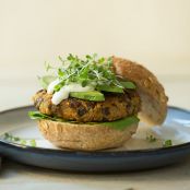 Veggie Burgers with Sweet Potato, Black Beans & Quinoa