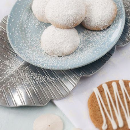 cookie - snowy lemon cookies