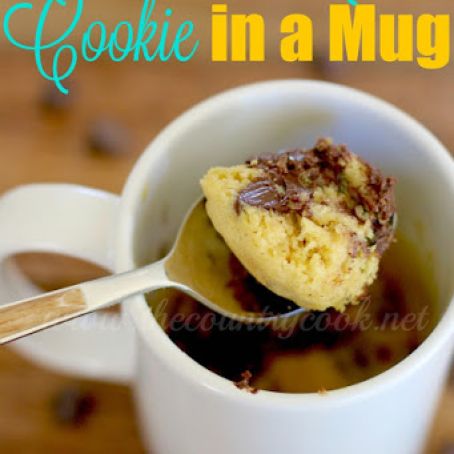 Chocolate Chip Cookie in a Mug