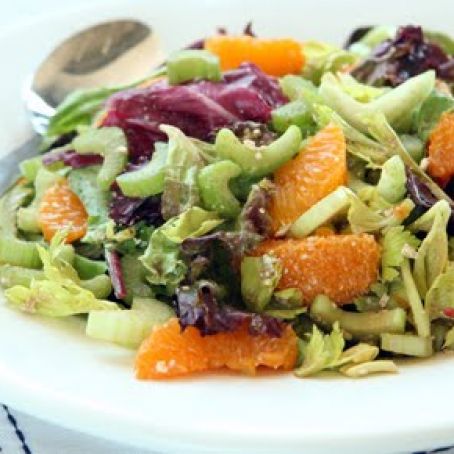 Salad:  Celery Citrus Salad with Balsamic and Feta