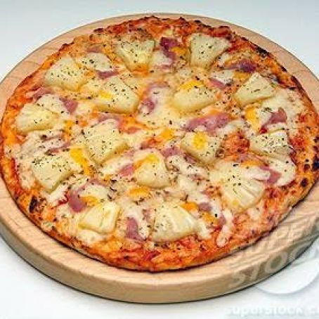Pizza  ham and pineapple