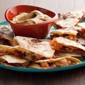 Chorizo and Shrimp Quesadillas with Smoky Guacamole