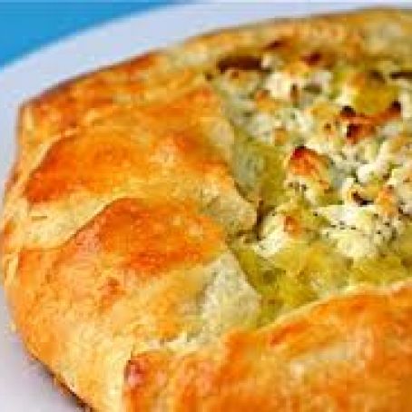 Goat Cheese and Leak Galette