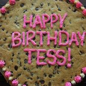 Chocolate Chip Cookie Cake (2014 boys bday)