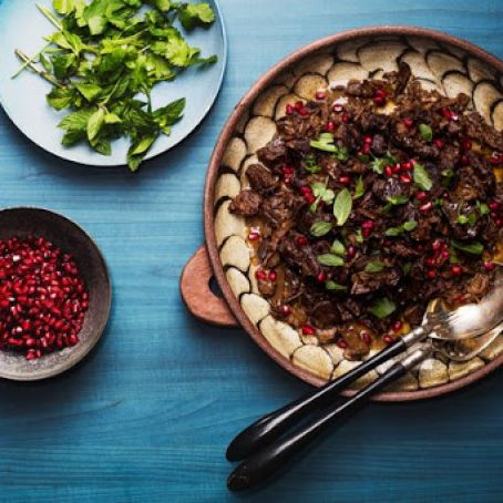 Easy Lamb Tagine with Pomegranate