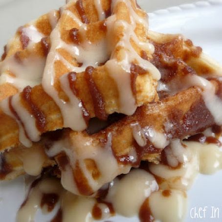 Cinnamon Roll Waffles