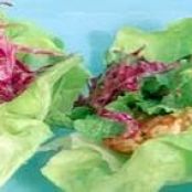 Yucatan Chicken Skewers with Peanut-Red Chile BBQ Sauce and Red Cabbage Slaw