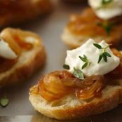 Crostini with Caramelized Onion Jam