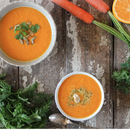 Carrot Orange and Ginger Soup