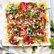 Heirloom Tomato and Bacon Summer Salad - in sock monkey slippers