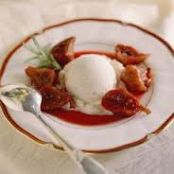 Ricotta with Honey and Figs Pickled in Red Wine
