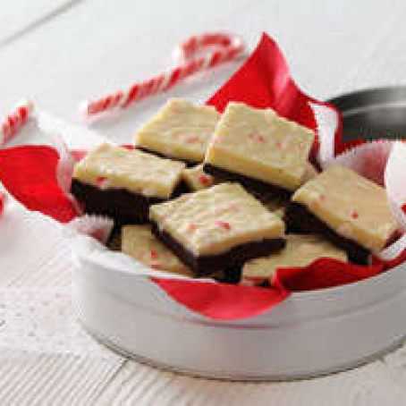 Layered Peppermint Fudge
