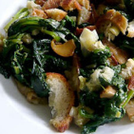 Buttery Spinach and Mushrooms