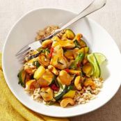 Thai Chicken Stir-Fry with Basil & Cashews