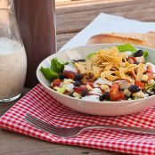 Homemade Ranch and BBQ Chicken Salad
