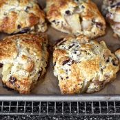 Roasted Pear and Chocolate Chunk Scones