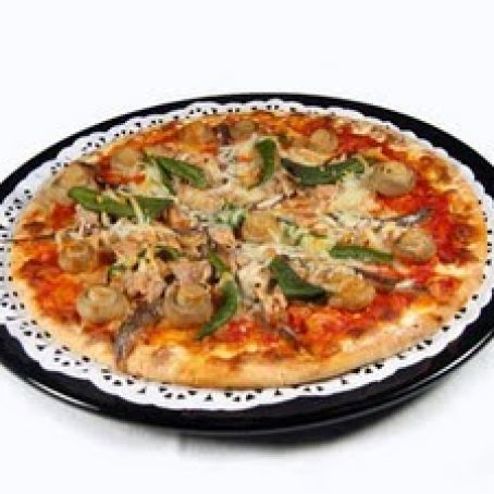 PIZZA CRIOLLA CON CHAMPIÑONES