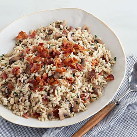 Bacon and Mushroom Risotto