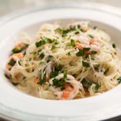 Angel Hair Pasta with Shrimp and Lemon Cream Sauce