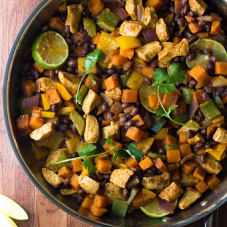 Chili-Lime Chicken and Sweet Potato Skillet