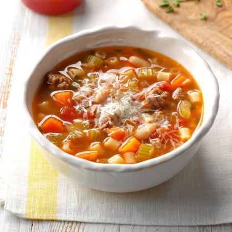 Pasta e Fagioli in a Slow Cooker