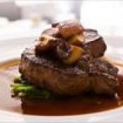 Pan Seared Steak with a Mushroom Merlot Sauce