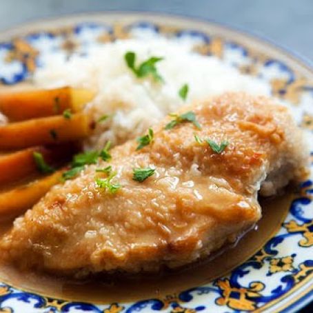 Chicken and Apples in Honey Mustard Sauce