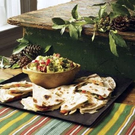 Roasted Red & Green Pepper Quesadillas