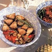 MARINATED TUNA w/FRIED VEGETABLES