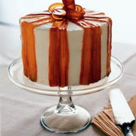Carrot Ginger Layer Cake with Orange Cream Cheese Frosting