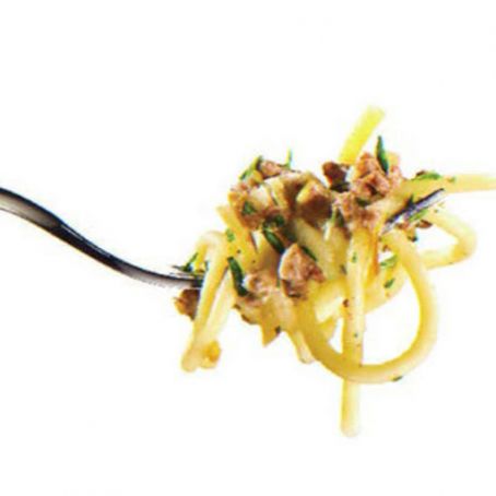 Spaghetti with Lemony Grass-Fed Meat Sauce