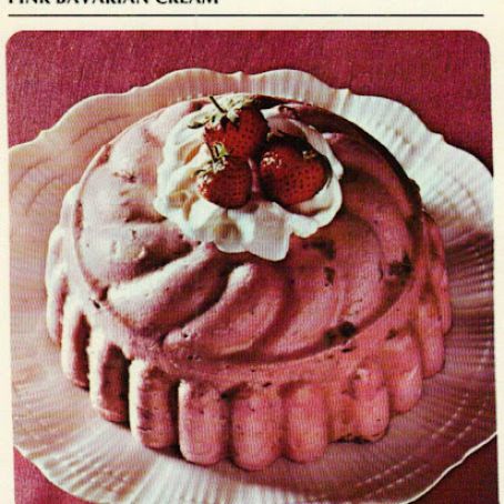 Pink Bavarian Cream Jello