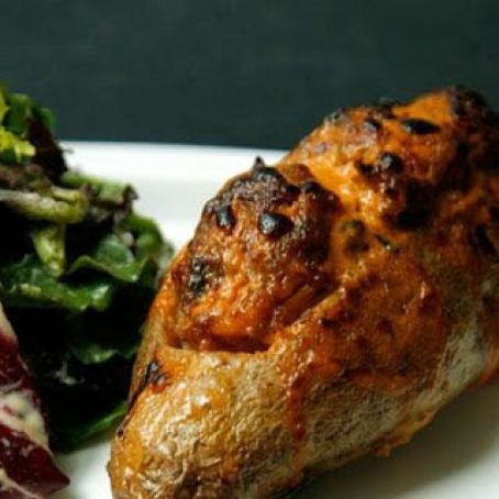 SAUSAGE STUFFED POTATOES