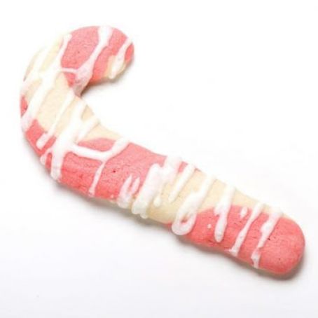 Almond Candy Cane Cookies