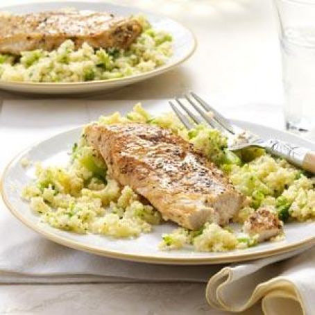 Balsamic Chicken with Broccoli Couscous Recipe