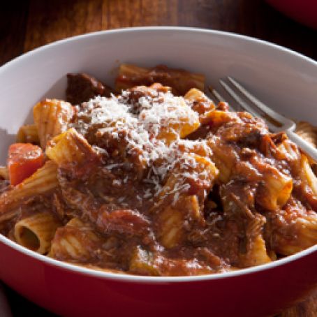 Beef Ragu with Rigatoni, (Slow Cooker)