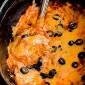 Slow Cooker Chicken Enchilada Casserole